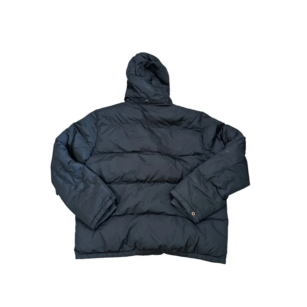 Polo Ralph Lauren Mens Black Down Puffer‎ Jacket Detachable Hood Size L